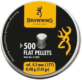 Пули пневматические Umarex Browning Flat 0.48 гр (500 шт) - 1
