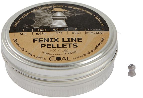 Кулі пневматичні Coal Fenix Line 0.62 гр (500 шт) - 1