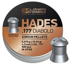 Кулі пневматичні JSB Diabolo Hades 0.67 гр (500 шт) - 1