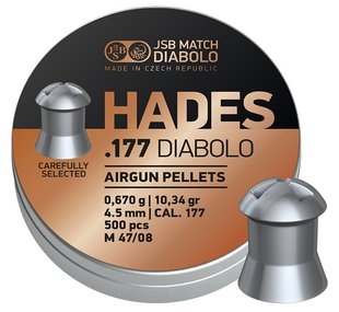 Пули пневматические JSB Diabolo Hades 0.67 гр (500 шт) - 1