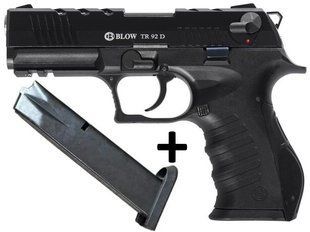 Стартовий пістолет Blow TR 92D Black + магазин - 1