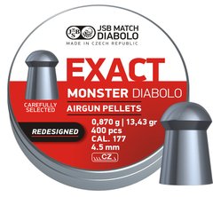 Кулі пневматичні JSB Diabolo Exact Monster Redesigned 0.87 гр (400 шт) - 1