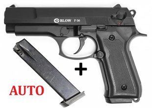 Стартовий пістолет Blow F06 Black Auto + магазин - 1
