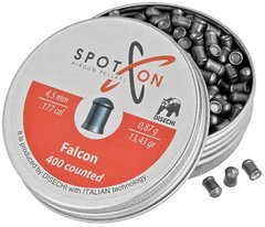 Кулі пневматичні Spoton Falcon 0.87 гр (400 шт) - 1