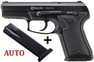 Стартовый пистолет Blow TRZ 914 Black Auto + магазин - 1