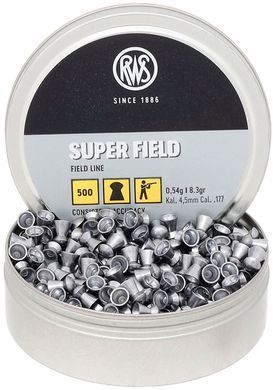 Пули пневматические RWS Super Field 0.54 гр (500 шт) 4.5 мм - 2