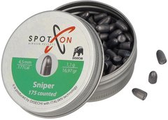 Пули пневматические Spoton Sniper 1.1 гр (175 шт) - 1