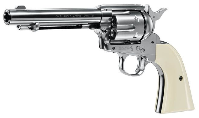 Пневматический револьвер Umarex Colt Single Action 45 5.5" (Nickel) - 1
