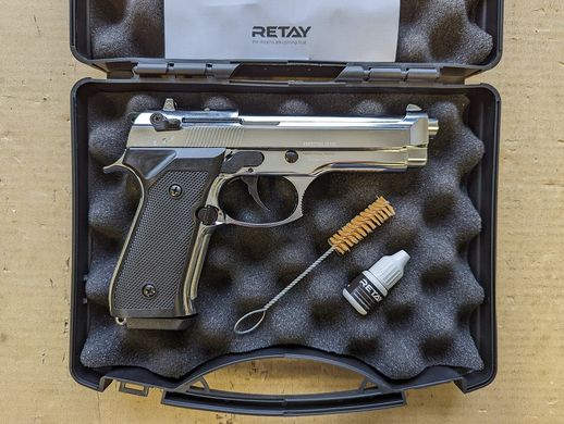 Стартовый пистолет Retay Mod 92 Nickel - 3