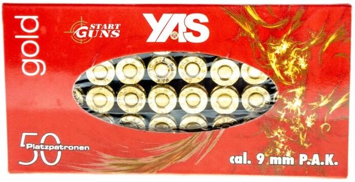 Холостые патроны YAS Gold 9 мм (50 шт) - 1