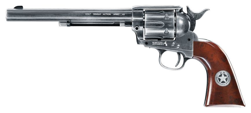 Пневматический револьвер Umarex Colt Single Action 45 7.5" US Marshal - 1