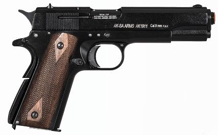 Стартовий пістолет Aksa AK1911 Black - 2