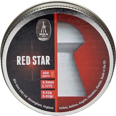 Кулі пневматичні BSA Red Star 0.52 гр (450 шт) - 1
