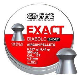 Пули пневматические JSB Diabolo Exact Short 0.55 гр (500 шт) 4.5 мм - 1
