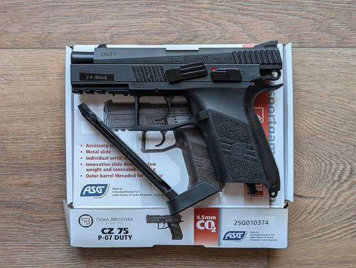 Пневматический пистолет ASG CZ 75 P07 Duty - 3