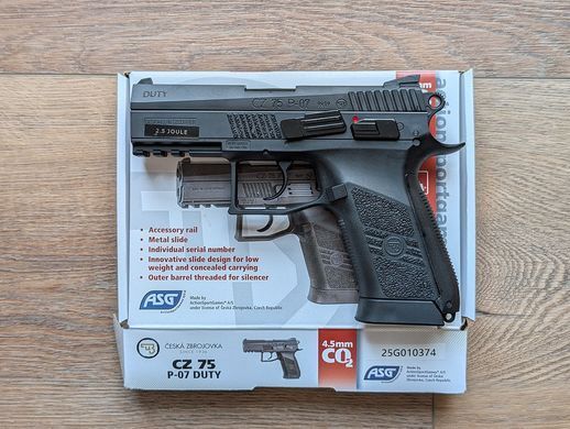 Пневматический пистолет ASG CZ 75 P07 Duty - 2