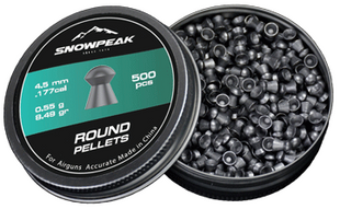 Пули пневматические Snow Peak Round 0.55 гр (500 шт) 4.5 мм - 1