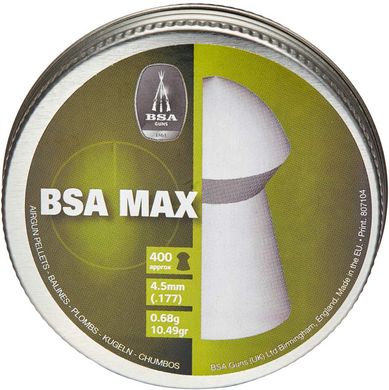 Пули пневматические BSA Max 0.68 гр (400 шт) - 1