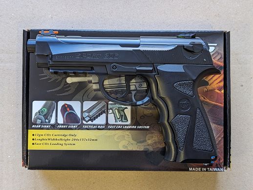 Пневматичний пістолет WinGun 306 Beretta 92 - 2