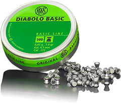Кулі пневматичні RWS Diabolo Basic 0.45 гр (500 шт) - 1