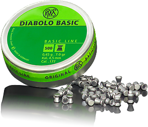 Пули пневматические RWS Diabolo Basic 0.45 гр (500 шт) - 1