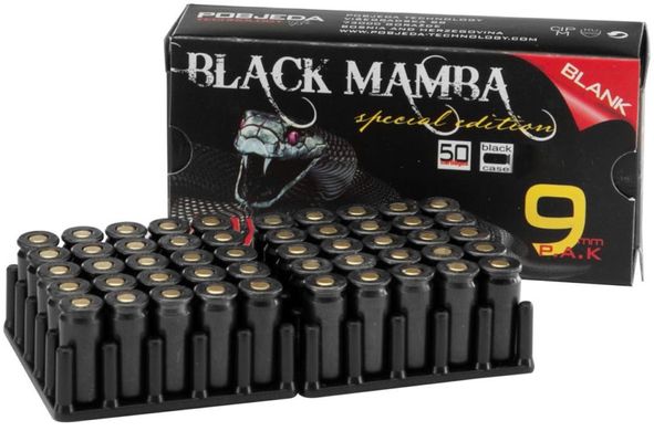 Набої холості MaxxTech Black Mamba 9 мм (25 шт) - 1