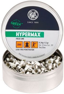 Пули пневматические RWS Hypermax 0.34 гр (200 шт) 4.5 мм - 2
