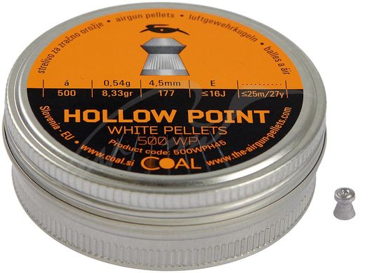 Кулі пневматичні Coal Hollow Point 0.54 гр (500 шт) - 1