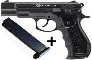 Стартовий пістолет Blow C75 Black + магазин - 1