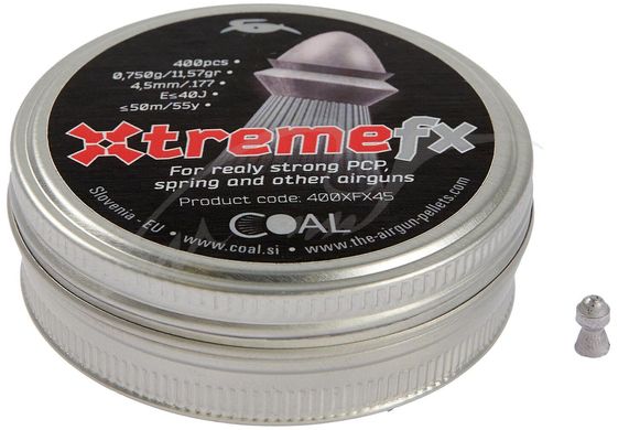 Кулі пневматичні Coal Xtreme FX 0.75 гр (400 шт) - 1